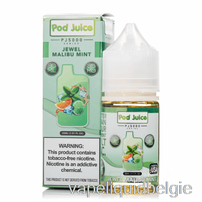 Vape België Jewel Malibu Munt - Peulensap Pj5000 - 30ml 55mg